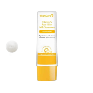 WishCare 2% Vitamin C Pure Glow Milk Sunscreen SPF50+ PA++++ (50 g)
