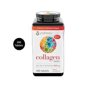Youtheory Collagen + Biotin 6000mg (390 Tablets)