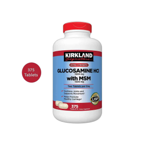 Kirkland Signature Extra Strength Glucosamine HCI with MSM (375 Tablets)