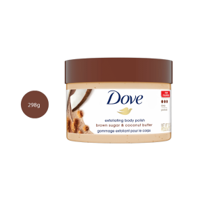 Dove Exfoliating Body Scrub Brown Sugar and Coconut Butter (298g)