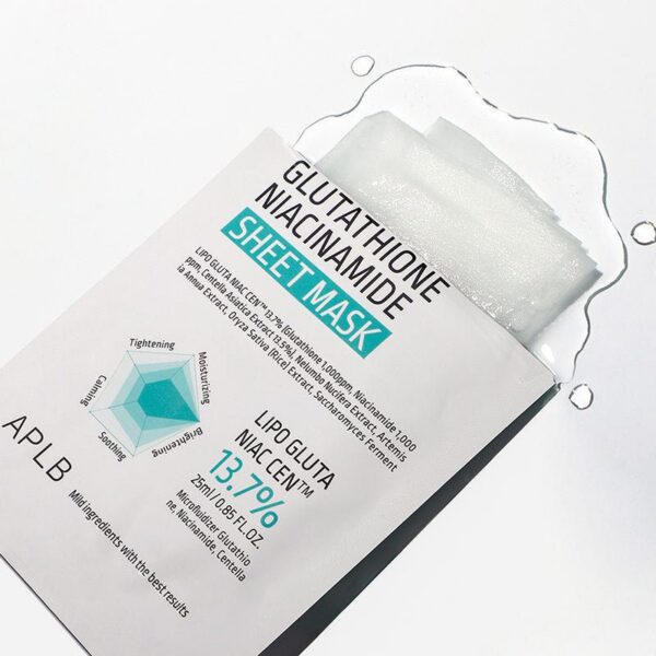 APLB Glutathione Niacinamide Sheet Mask (25 ml)