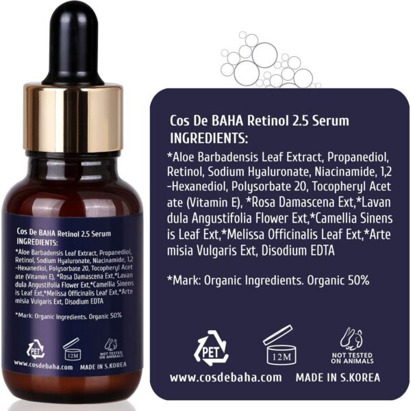 Cos De BAHA Retinol 2.5% Serum (RS) (30 ml)