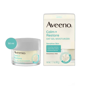 Aveeno Calm + Restore Oat Gel Moisturizer for Sensitive Skin (50 ml)
