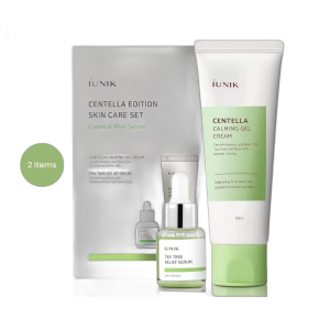 iUNIK Centella Edition Skincare Set (60ml Gel Cream + 15ml Serum)
