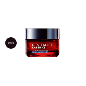 L'Oréal Paris Revitalift Laser Face Moisturiser Triple Action Anti-Ageing Night Cream (50 ml)