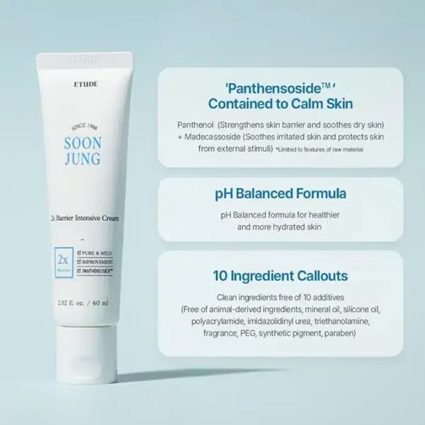 Etude SoonJung 2x Barrier Intensive Cream 60ml