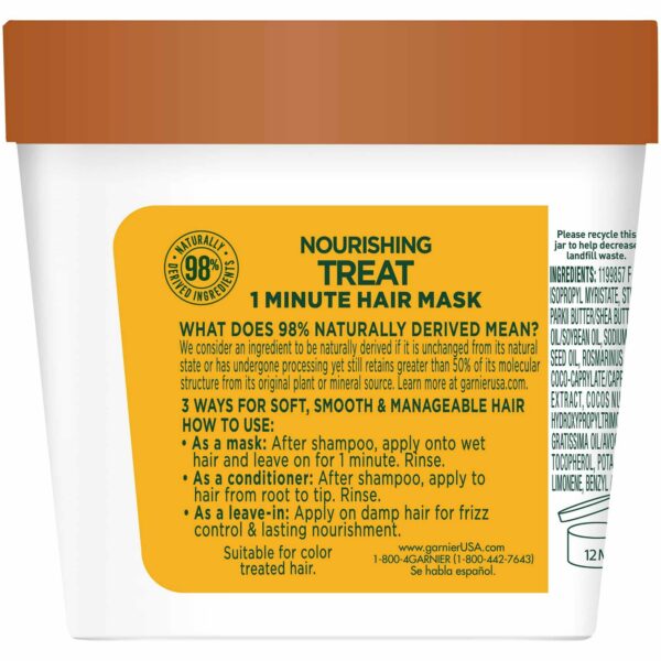 Garnier Fructis Nourishing Treat 1 Minute Hair Mask with Coconut Extract (400 ml)
