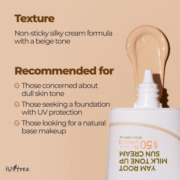 ISNTREE Yam Root Milk Tone Up Sun Cream (50 ml)