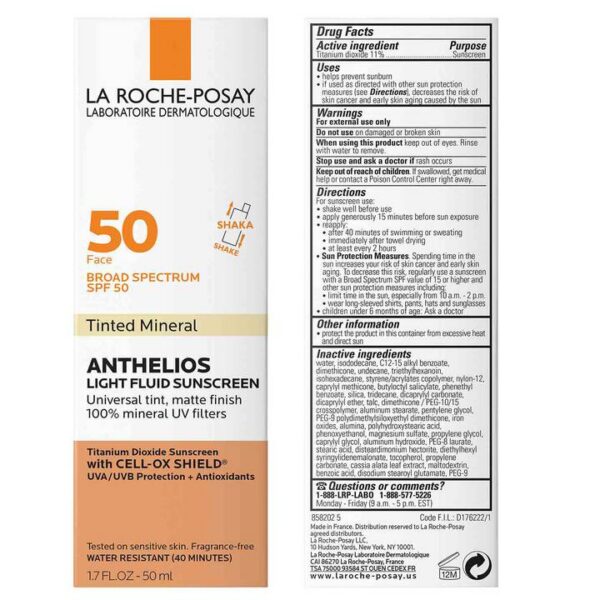 La Roche Posay Anthelios Tinted Fluid Facial Sunscreen SPF50+ (50ml)