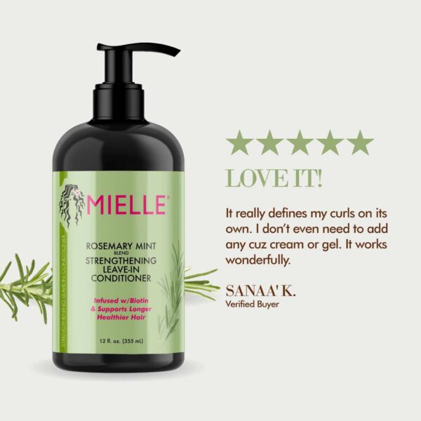Mielle Rosemary Mint Strengthening Leave-In Conditioner (355 ml)