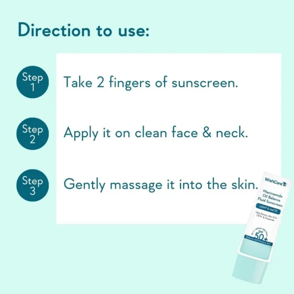 WishCare Niacinamide Oil Balance Fluid Sunscreen SPF50+ PA++++ (50 g)