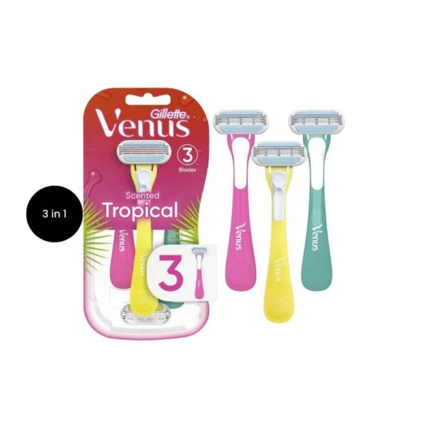 Gillette Venus Tropical Disposable Razor 3 Count