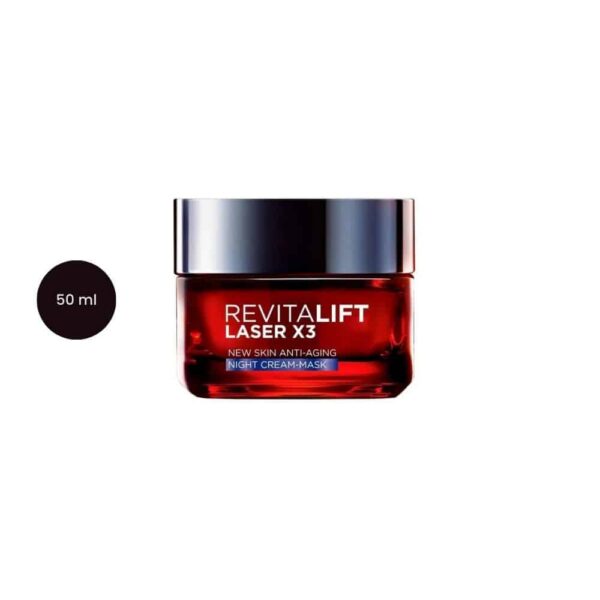 L'Oréal Paris Revitalift Laser Face Moisturiser Triple Action Anti-Ageing Night Cream (50 ml)