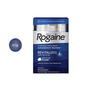 Men’s Rogaine Extra Strength 5% Minoxidil Topical Solution Hair Regrowth Treatment – (3-Month Supply)
