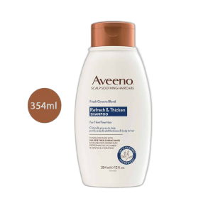 Aveeno Fresh Greens Blend Refresh and Thicken Shampoo (354ml)