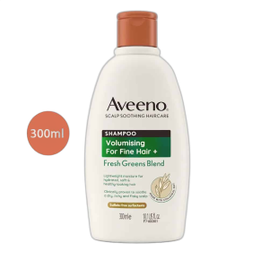 Aveeno Volumising+ Fresh Greens Blend Shampoo For Fine Hair (300ml)