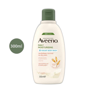 Aveeno Daily Moisturising Yogurt Body Wash Revitalises Normal to Dry Skin (300ml)