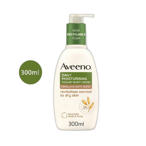 Aveeno Daily Moisturising Yogurt Body Cream Vanilla and Oat Scent (300ml)