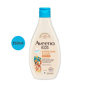 Aveeno Kids Bubble Bath & Wash for Sensitive Skin (250ml)