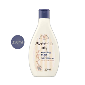 Aveeno Baby Soothing Relief Emollient Wash for Dry Sensitive Skin (250ml)