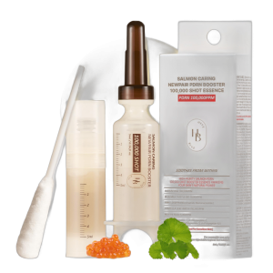 HEVEBLUE Salmon Caring Centella New Pair PDRN Booster 100,000 Shot Essence (1ea)