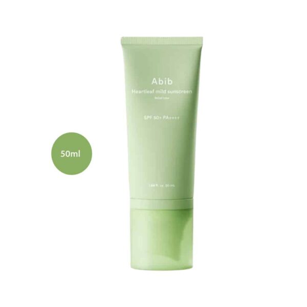 Abib Heartleaf Mild Sunscreen Relief Tube (50ml)
