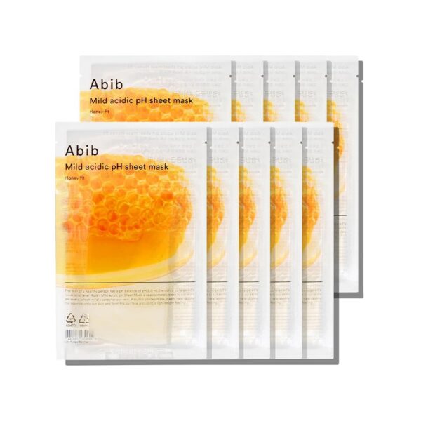Abib Mild Acidic pH Sheet Mask Honey Fit (10 Sheets)