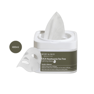 MARY & MAY Cica Houttuynia Tea Tree Calming Mask 30 sheets (400ml)