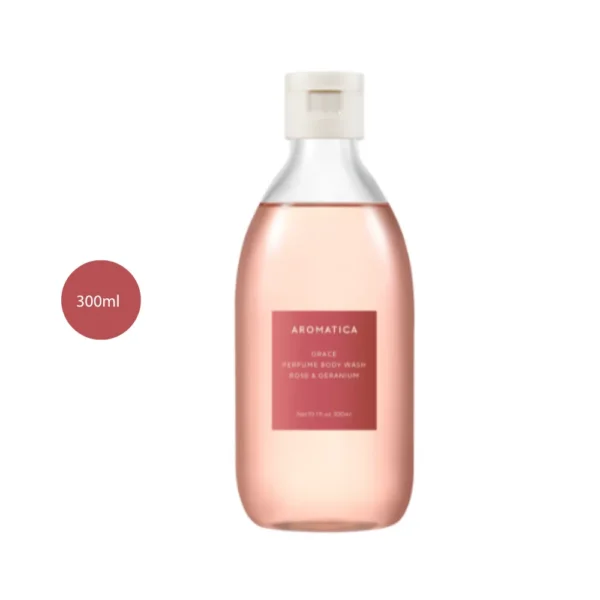 AROMATICA Grace Perfume Body Wash Rose & Geranium (300ml)